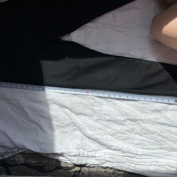 Forever 21 size 27 black cropped ankle skinny stretch jean pant high rise - Picture 6 of 8